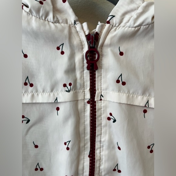 Zara Girls Cherry Lined Windbreaker Jacket Size 4-5 Years - Picture 8 of 14